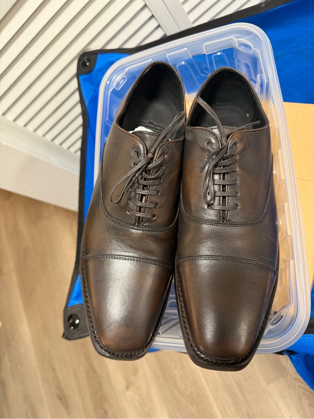 Thursday Boot Company Men's Brown Cap-Toe Oxfords executive, coffee brown